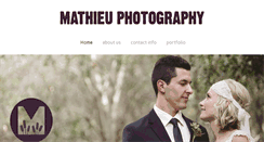 Desktop Screenshot of mathieuphoto.com