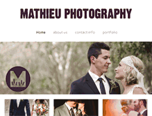 Tablet Screenshot of mathieuphoto.com